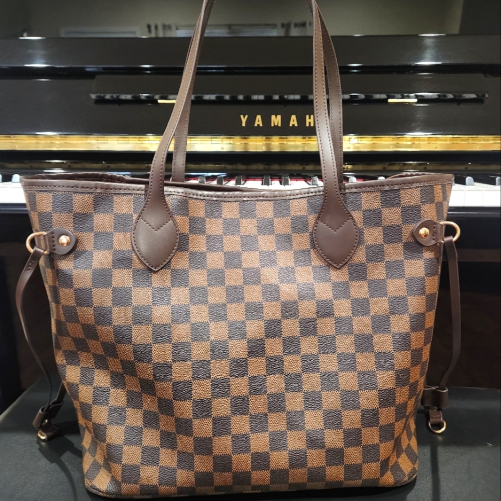 Goodnight Macaroon Grace Checkered tote